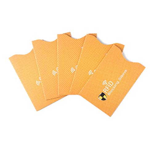 Waizmann.IDeaS 10x Premium RFID NFC Blocking Blocker Schutzhülle Reisepass Personalausweis Kreditkarte Abschirmung Schutz Pappe von Waizmann.IDeaS
