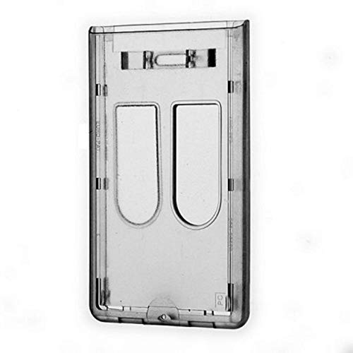 Waizmann.IDeaS 1x Ausweishalter Kartenhülle Ausweishülle Daumenschub 2 Karten Transparent vertikal von Waizmann.IDeaS