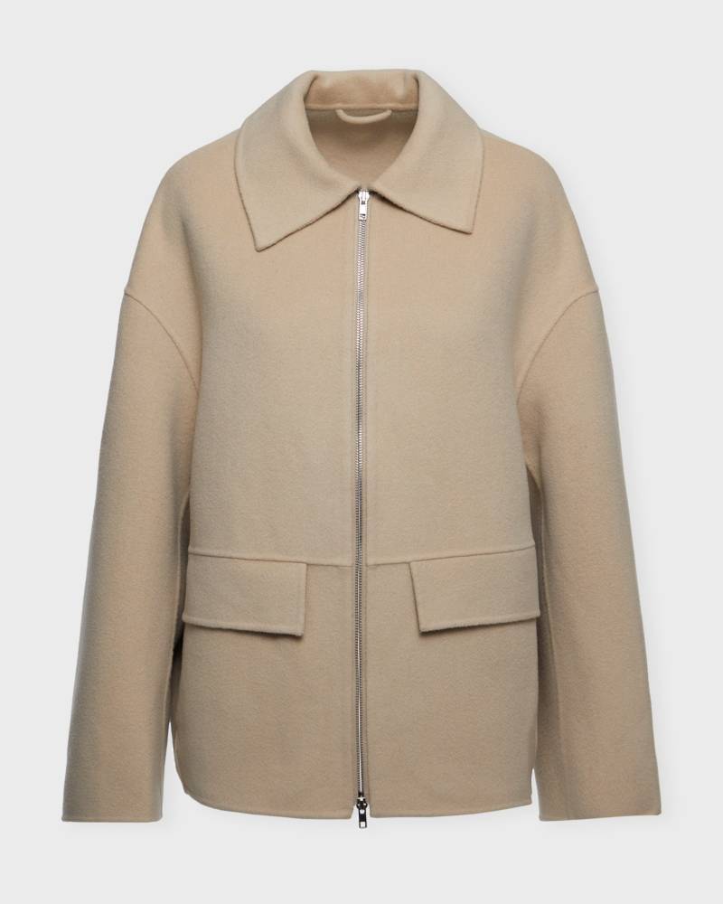 Wakakuu Icons Jacket Logo Wool Beige von Wakakuu Icons