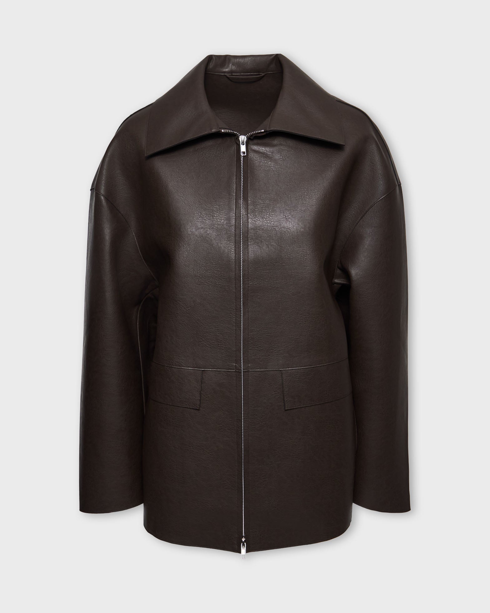 Wakakuu Icons Jacket Lugo Faux Leather Brown von Wakakuu Icons