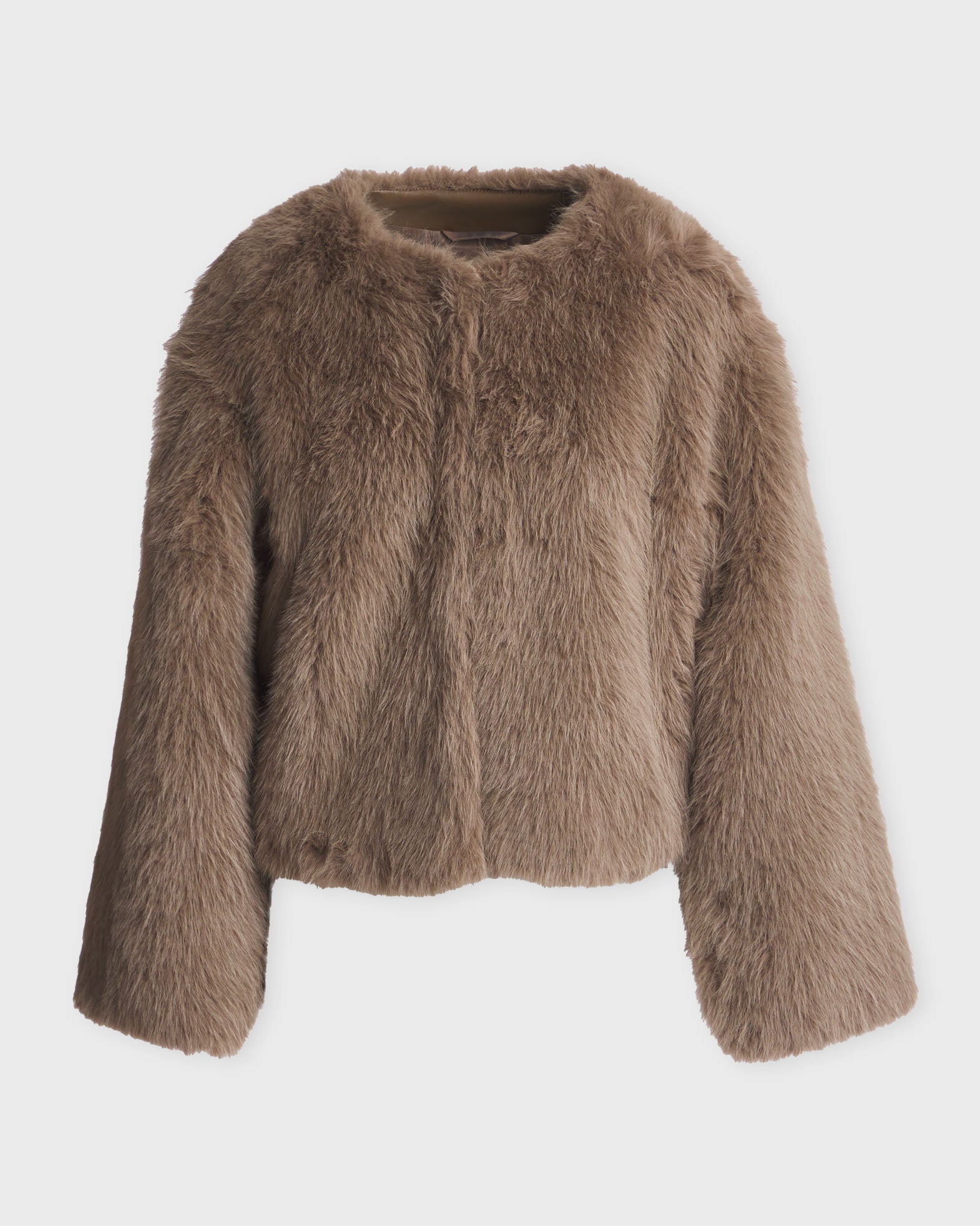 Wakakuu Icons Jacket New York Faux Fur Taupe Wakakuu Icons Jacket New York Faux Fur Taupe von Wakakuu Icons