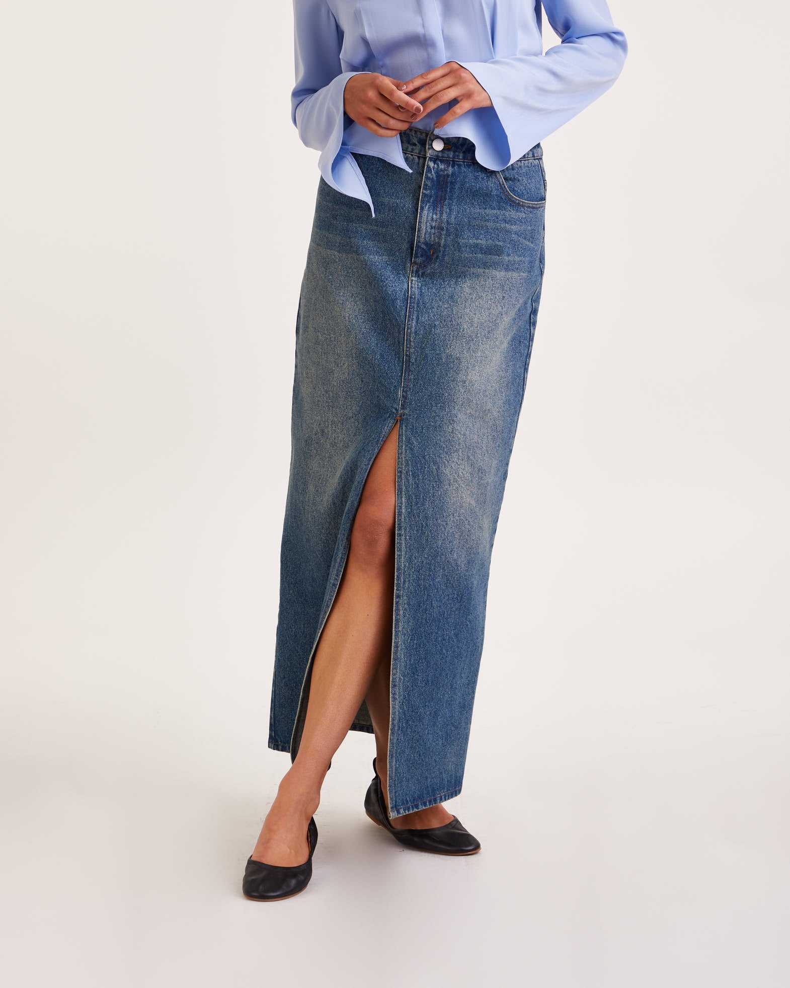 Wakakuu Icons Skirt Liz Denim Blå Wakakuu Icons Skirt Liz Denim Blå von Wakakuu Icons