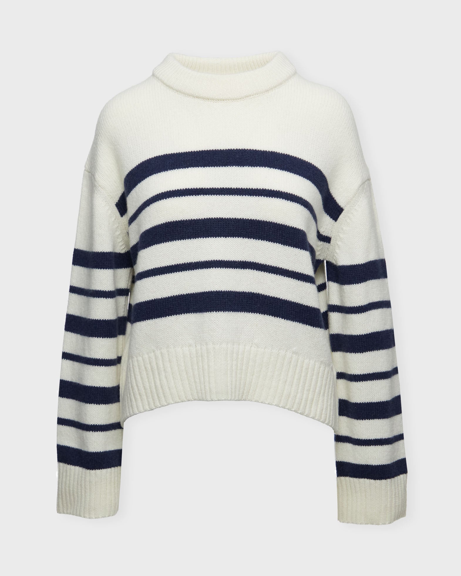 Wakakuu Icons Sweater Dublin Striped Wool Cashmere Blue/White Wakakuu Icons Sweater Dublin Striped Wool Cashmere Blue/White von Wakakuu Icons