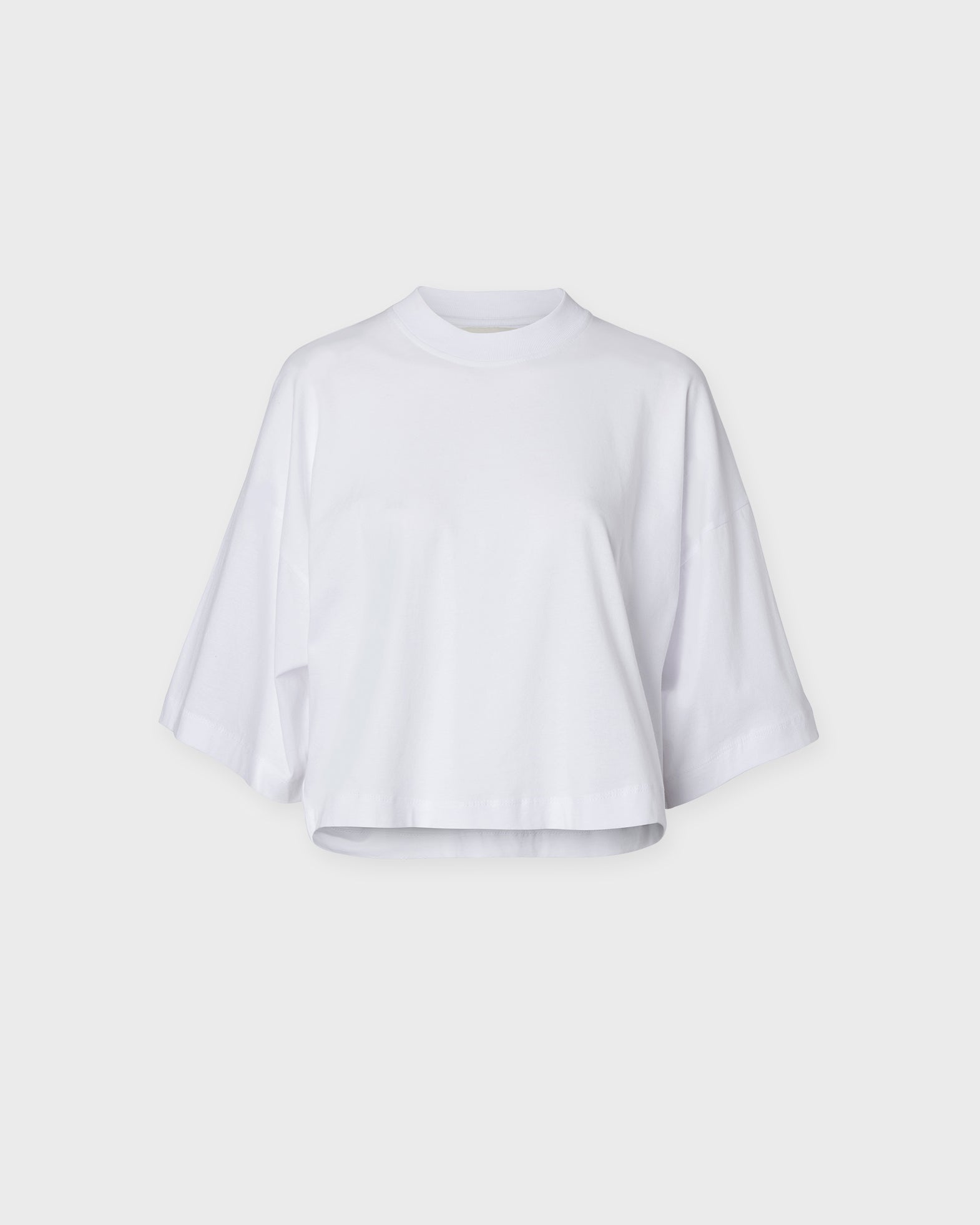 Wakakuu Icons T-Shirt Kim Oversized Cropped White von Wakakuu Icons