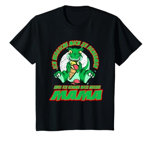 Ich versuche mich zu benehmen aber komme nach meiner Mama T-Shirt Ich versuche mich zu benehmen aber komme nach meiner Mama T-Shirt von Wake-X Kids, Dino, T-Rex, Benehmen, Geschenk