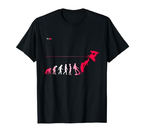 Damen Wakeboard Evolution Rot für Frauen T-Shirt Damen Wakeboard Evolution Rot für Frauen T-Shirt von Wake-X Wakeboard