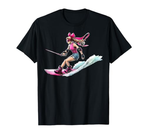 Coquette Bow Wakeboarding Wakeboard Wakeboarder Mädchen Damen T-Shirt Coquette Bow Wakeboarding Wakeboard Wakeboarder Mädchen Damen T-Shirt von Wakeboarding Coquette Aesthetic Girls Women Gifts