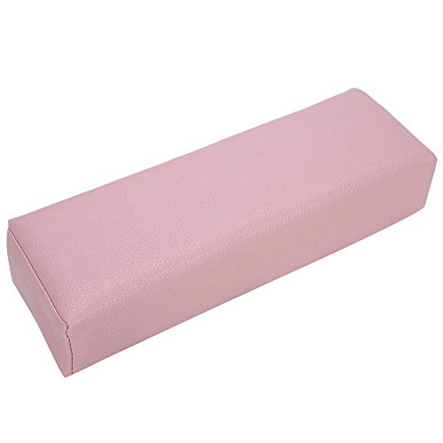 Handauflage für Nägel Maniküre Handkissen für Nägel PU Leder Maniküre Kissen Weich und langlebig für Nail Art for Nageltisch 30x9,5x6,5 cm (Rosa) von Wakects