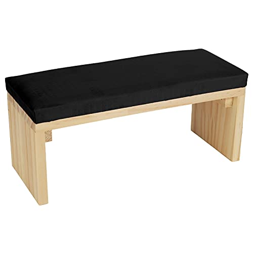 Maniküre-Nagel-Handauflage, Nagel-Handauflage mit Holzhalterung, Strapazierfähiges, Weiches PU-Leder-Maniküre-Kissen für Den Nageltisch(Schwarz) von Wakects