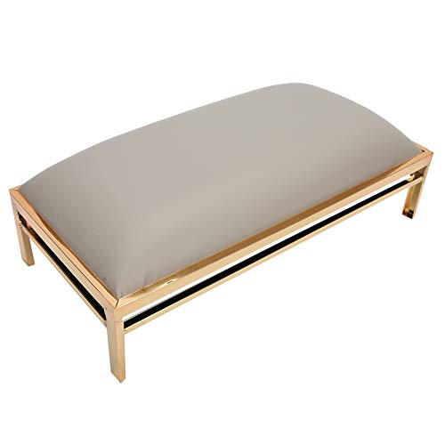 Nagel-Handauflage Maniküre-Nagel-Handpolster mit Halterung Weiches, Strapazierfähiges PU-Leder-Maniküre-Kissen für Nagelkunst für Nageltisch(Grau) von Wakects