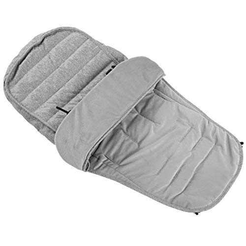 Baby-Schlafsack, Universal-Fußsack für Kinderwagen,Winddicht Schlafsack für Kinderwagen Winter Outdoor, 101 x 44 cm, Schwarz (barfuß)) von Wakects