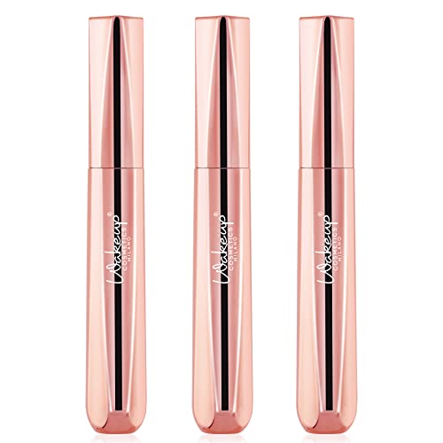 Wakeup Cosmetics - Volumeyes Kit - Enthält 3x Volume Up Mascara, Extra-Volumen Mascara Effekt Falsche Wimpern, Farbe Schwarz von WAKE UP COSMETIC MILANO