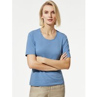 Baumwoll-Basic-Shirt Halbarm von Walbusch