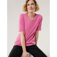 Baumwoll-Basic-Shirt Halbarm von Walbusch