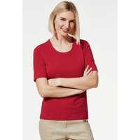 Baumwoll-Basic-Shirt Halbarm von Walbusch