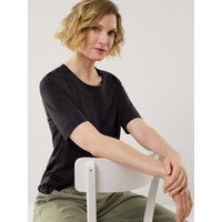 Baumwoll-Basic-Shirt Halbarm von Walbusch