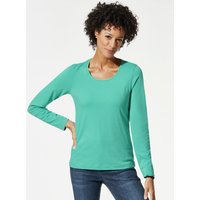 Baumwoll-Basic-Shirt Langarm von Walbusch