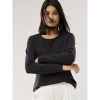 Baumwoll-Basic-Shirt Langarm von Walbusch