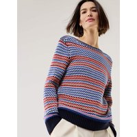 Baumwoll-Pullover Nordic Stripe von Walbusch