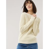 Baumwoll-Pullover Patentstrick von Walbusch