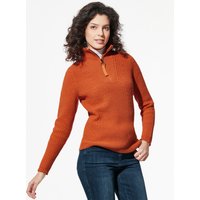 Baumwoll-Pullover Troyerkragen von Walbusch