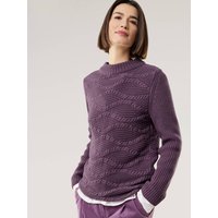 Baumwoll-Pullover Wellenzopf von Walbusch