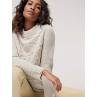 Baumwoll-Pullover Wellenzopf von Walbusch