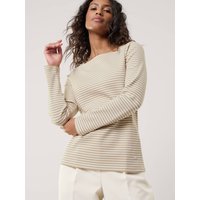 Baumwollshirt Ripp Ringel von Walbusch