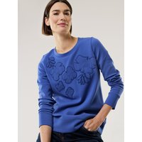 Blumenapplication Sweatshirt von Walbusch