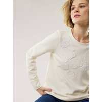 Blumenapplication Sweatshirt von Walbusch