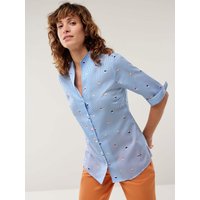 Extraglatt-Bluse Kelchkragen von Walbusch