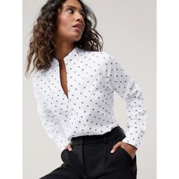 Extraglatt-Bluse Kelchkragen von Walbusch