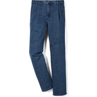 Extraglatt Flex-Bundfaltenjeans von Walbusch