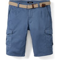 Extraglatt Gürtel Cargo-Bermudas von Walbusch