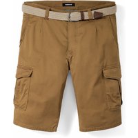 Extraglatt Gürtel Cargo-Bermudas von Walbusch