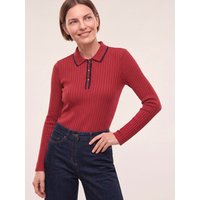 Poloshirt mit Rippenstruktur von Walbusch