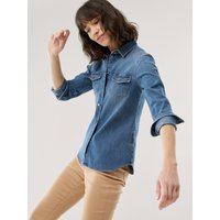 Power Stretch Jeansbluse von Walbusch