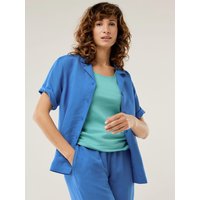 Reverskragen Bluse Leinenmix von Walbusch