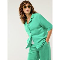 Reverskragen Bluse Leinenmix von Walbusch