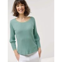 Rippshirt Spitzendetail von Walbusch