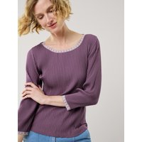 Rippshirt Spitzendetail von Walbusch