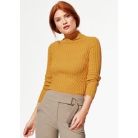 Stehbund-Pullover Diagonalrippe von Walbusch