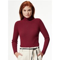 Stehbund-Pullover Diagonalrippe von Walbusch