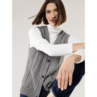 Strickweste Zopfstruktur von Walbusch