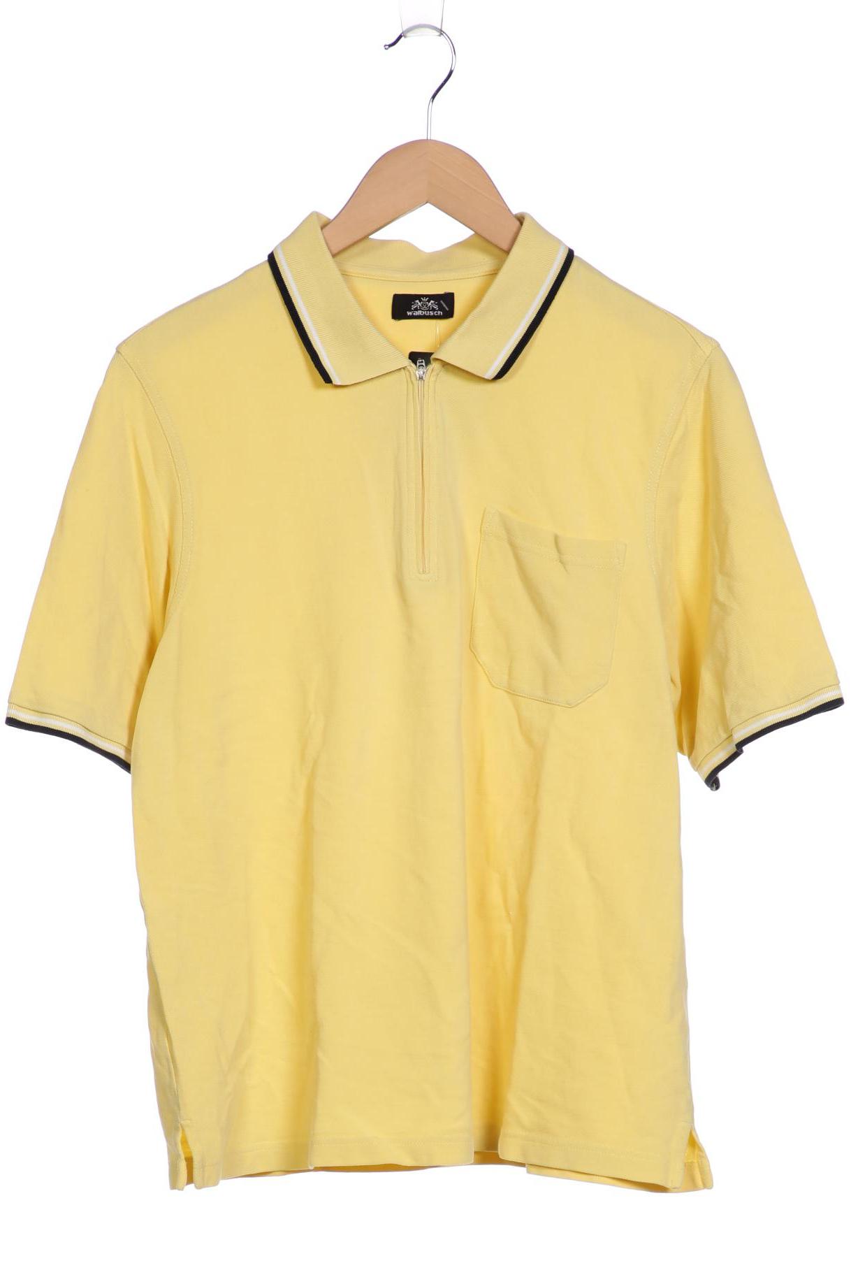 Walbusch Herren Poloshirt, gelb, Gr. 50 von Walbusch