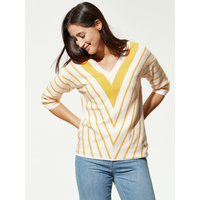 Wohlfühl-Pullover Diagonalstreifen von Walbusch