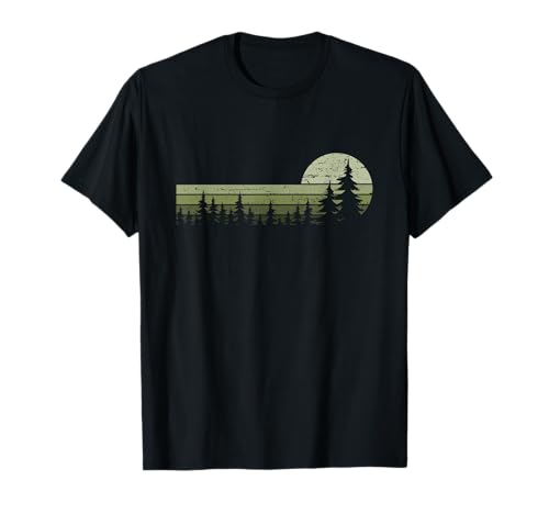Wald Bäume Natur Wandern Naturliebhaber Vintage Klassisch Natur Wildnis T-Shirt Schwarz Klein EU Klein M 16.5 Rundhals-Ausschnitt Kurzarm Damen Naturfreunde Wanderer Wald Bäume Natur Wandern Naturliebhaber Vintage Klassisch Natur Wildnis T-Shirt Schwarz Klein EU Klein M 16.5 Rundhals-Ausschnitt Kurzarm Damen Naturfreunde Wanderer von Wald Bäume Natur Wandern Naturliebhaber
