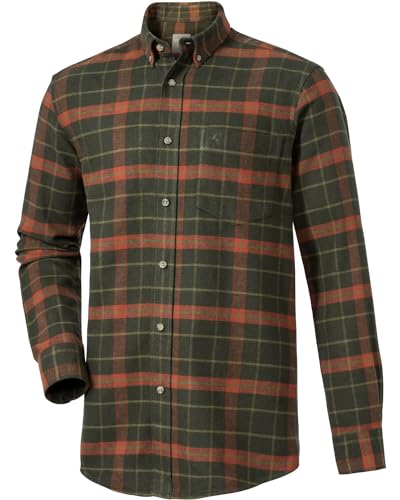 Wald & Forst Flanellhemd Darko Dunkeloliv kariert 3XL von Wald & Forst