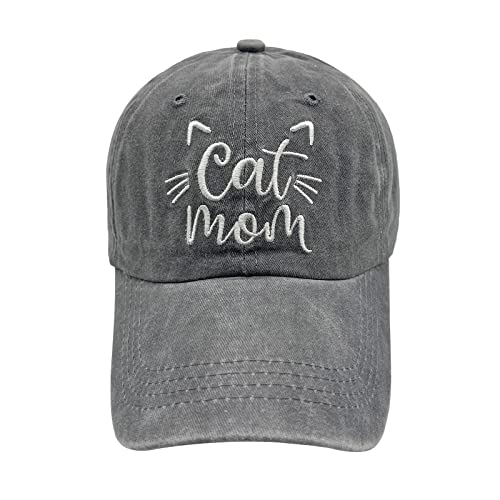 Waldeal Damen Mütze Katze Mom bestickt verstellbar Baseball Cap - - Einheitsgröße Waldeal Damen Mütze Katze Mom bestickt verstellbar Baseball Cap - - Einheitsgröße von Waldeal