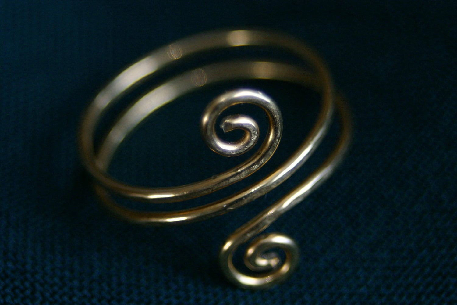 Spiralring Silber Goldplattiert Spiralring Silber Goldplattiert von Waldelfensilber